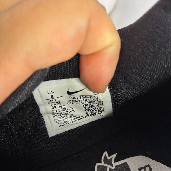 Nike Air Paul George PG 5 Team DA7758-001 Black White Basketball Shoes US 8 - Picture 6 of 8